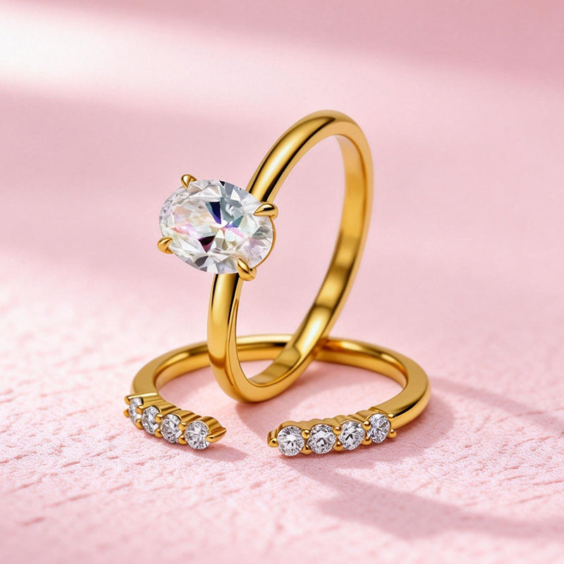 1.033 Ct Lab Diamond Ring| AU750 18K Gold Ring, Custom Accept