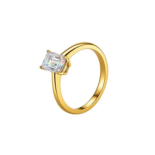 1.002 Ct Lab Diamond Ring| AU750 18K Gold Ring, Custom Accept