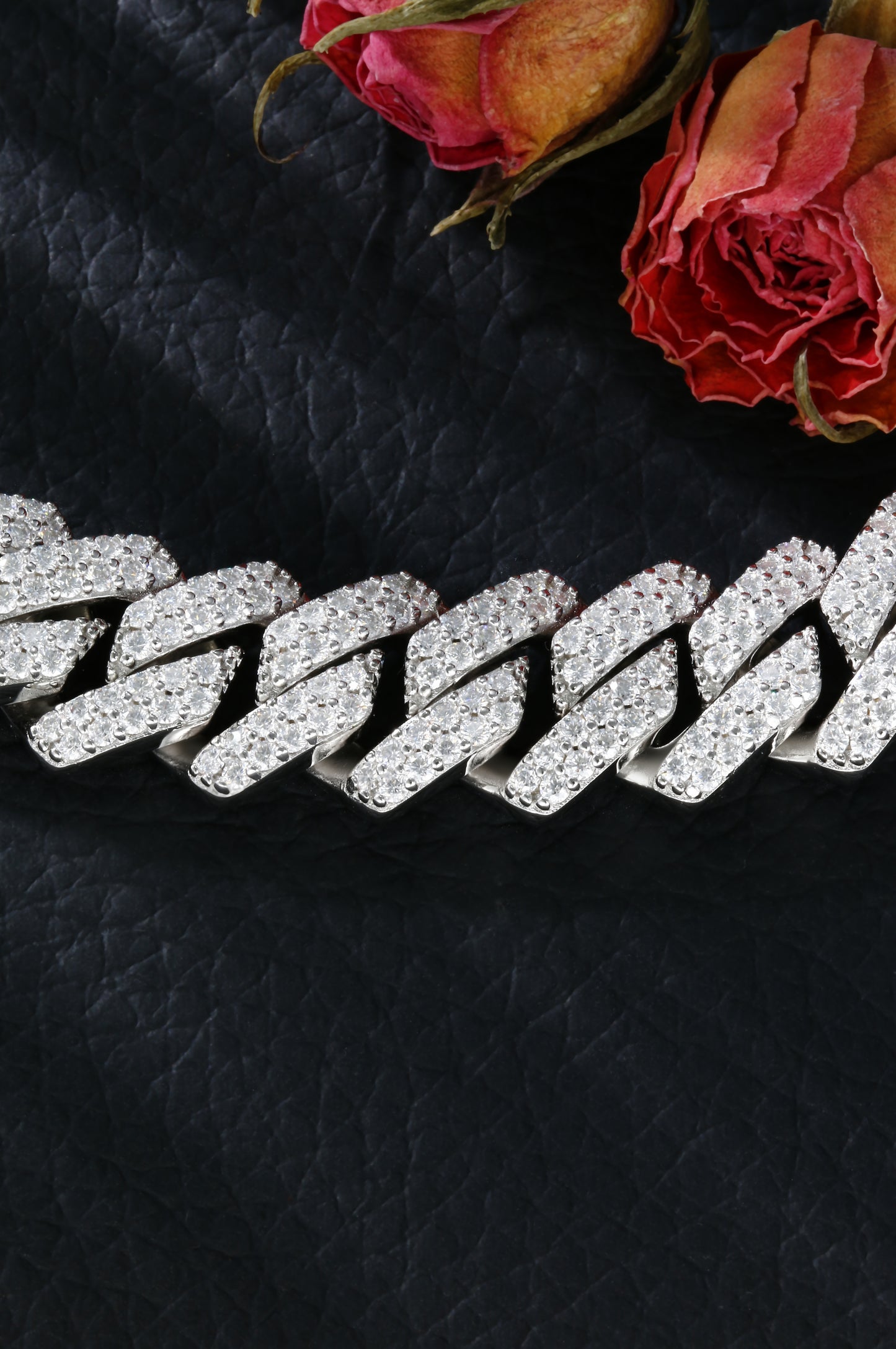 Lab Sapphire Cuban Link Necklace | 18K Gold-Plated S925 Silver, Custom Available