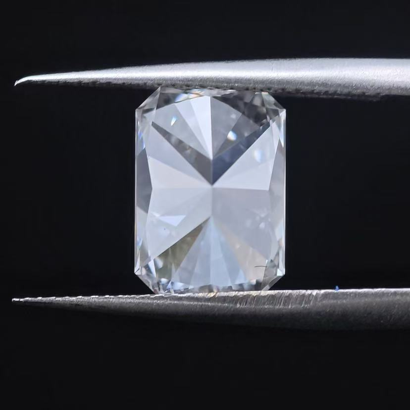 3.08ct Cut Cornered Rectangular Modified Briiliant Cut Lab Diamond | Diamond Loose Gemstone, Custom Accept