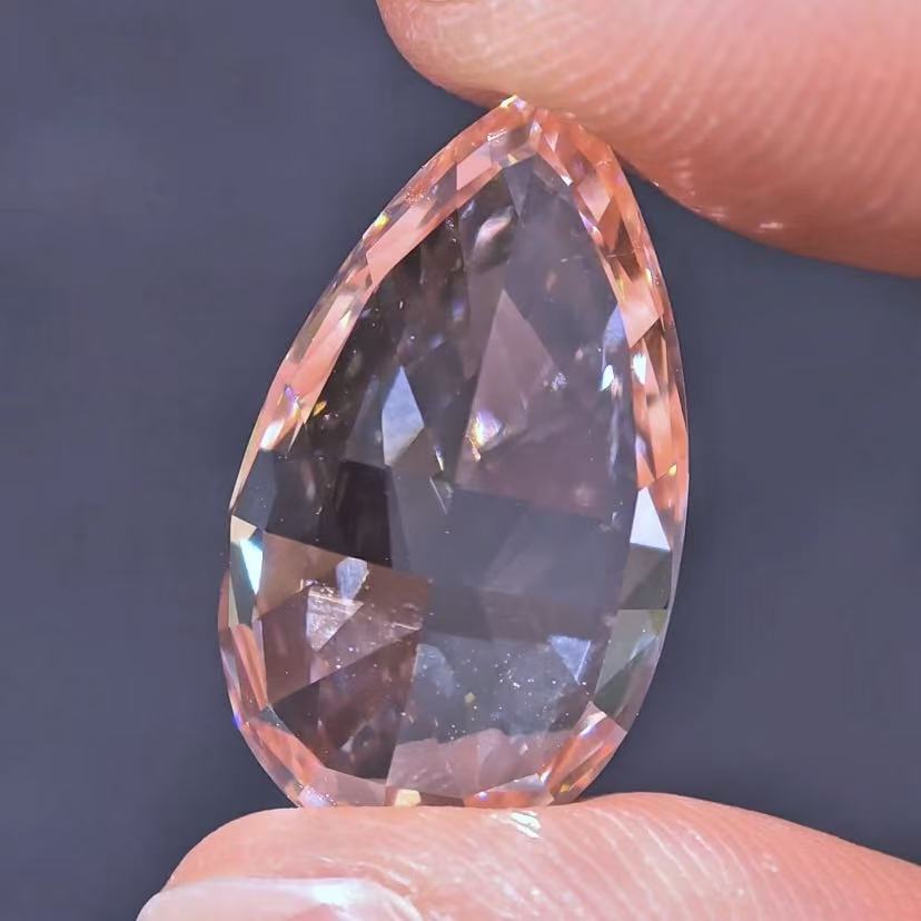 12.06ct Pear Brilliant Cut Lab Diamond | Diamond Loose Gemstone, Custom Accept