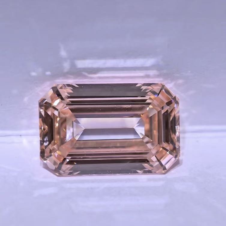 5.07ct Rectangle Emerald Cut Lab Diamond | Diamond Loose Gemstone, Custom Accept