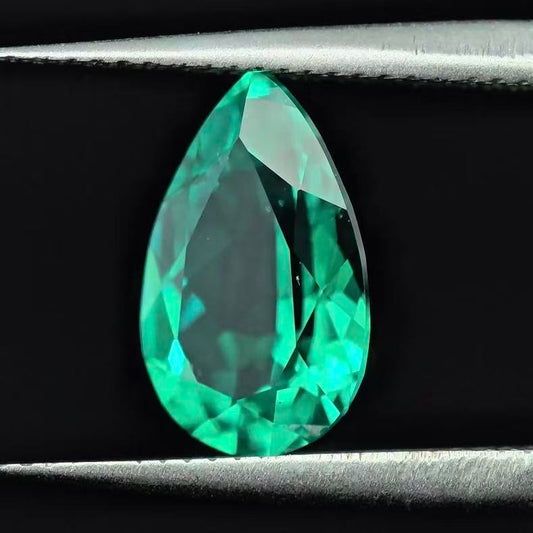 1.906ct Pear Lab Coumbia Emerald | Lab Coumbia Emerald , Custom Accept