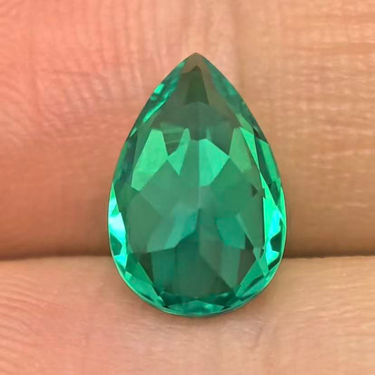 1.887ct Pear Lab Coumbia Emerald | Lab Coumbia Emerald , Custom Accept