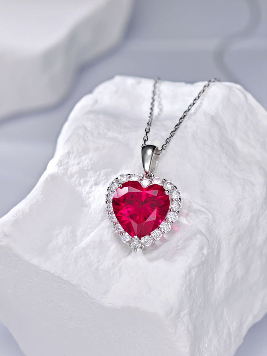 Fashion Heart Shape Necklace Gold-Plated S925 Necklace, Custom Available