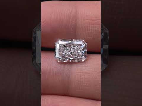 3.08ct Cut Cornered Rectangular Modified Briiliant Cut Lab Diamond | Diamond Loose Gemstone, Custom Accept