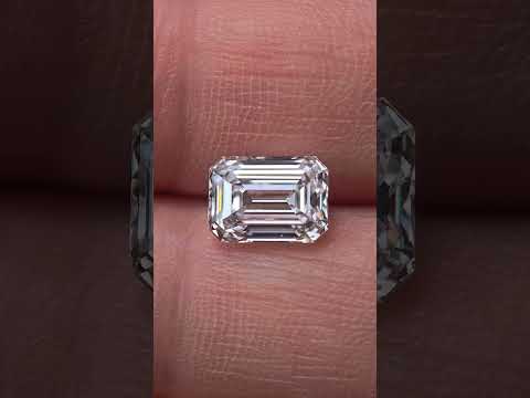 2.04ct Rectangle Emerald Cut Lab Diamond | Diamond Loose Gemstone, Custom Accept