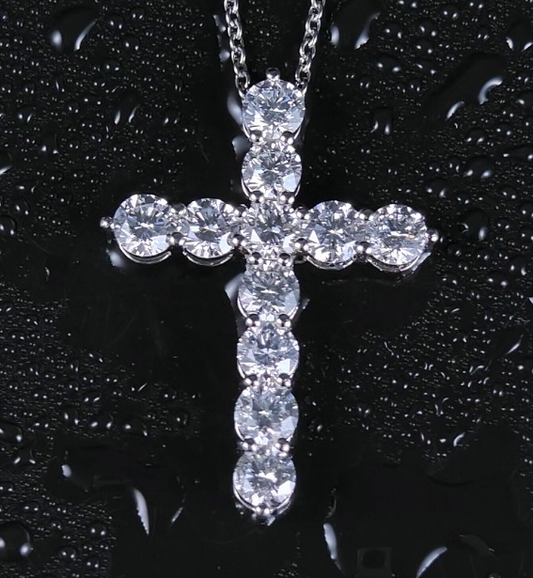 3.519ct Geometry Lab Diamond Necklace |Diamond PT 950 Necklace, Custom Accept