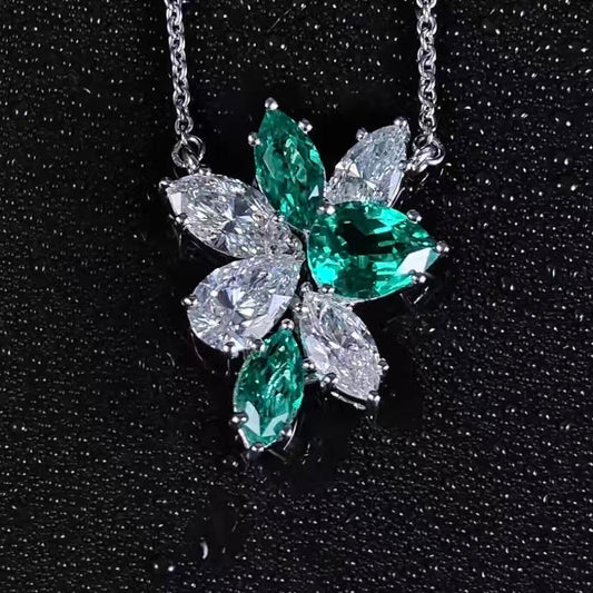 4.386ct Geometry Lab Diamond Necklace |Diamond PT 950 Necklace, Custom Accept