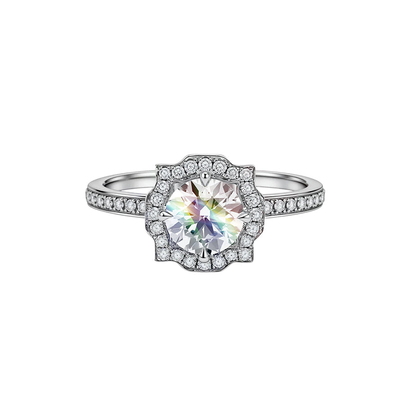 1.04 Ct Round Lab Diamond Ring|PT-950 Platinum Ring, Custom Accept