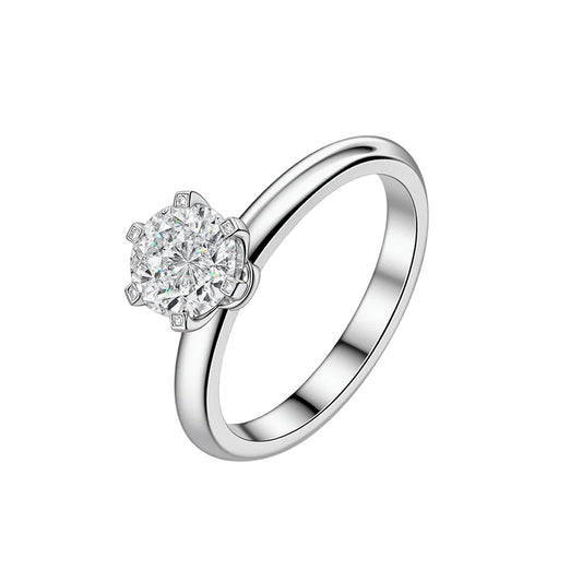 1.035 Ct Round Lab Diamond Ring|PT-950 Platinum Ring, Custom Accept