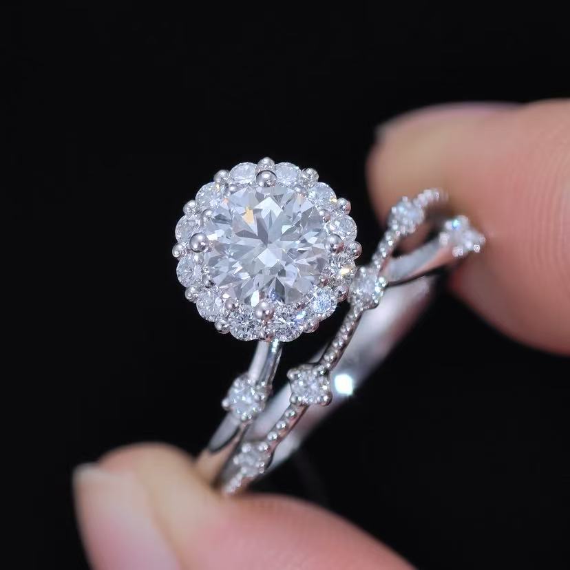 1.421ct Round Lab Diamond Ring|PT-950 Platinum Ring, Custom Accept