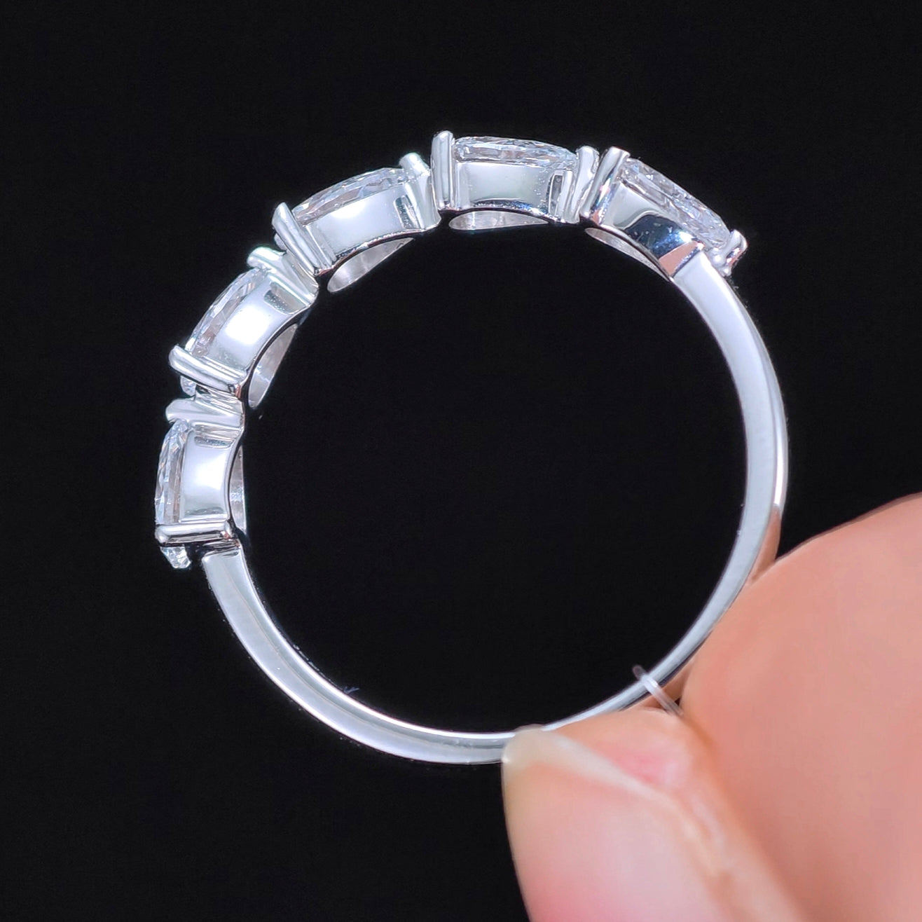 1.008ct Pear Lab Diamond Ring|PT-950 Platinum Ring, Custom Accept