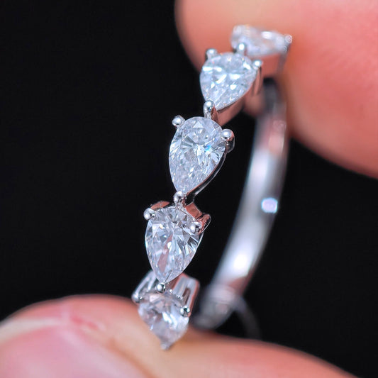 1.008ct Pear Lab Diamond Ring|PT-950 Platinum Ring, Custom Accept
