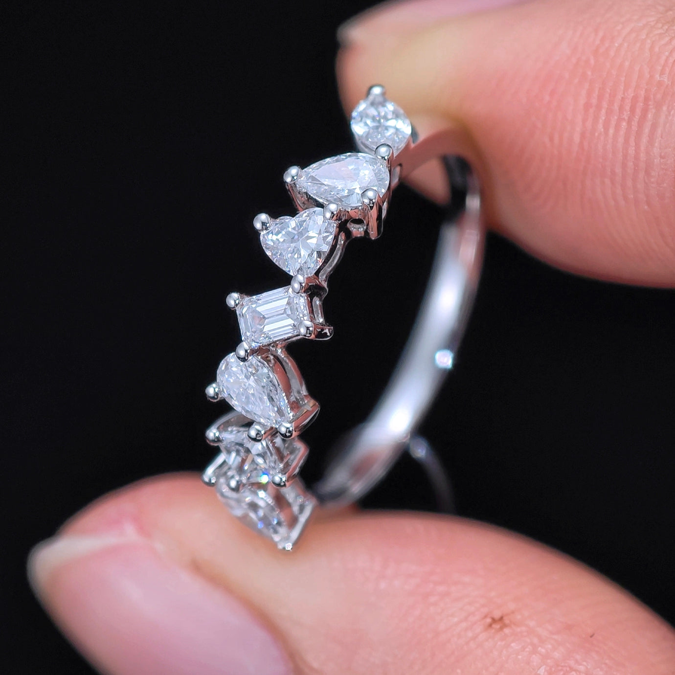 0.707ct Fancy Lab Diamond Ring|PT-950 Platinum Ring, Custom Accept