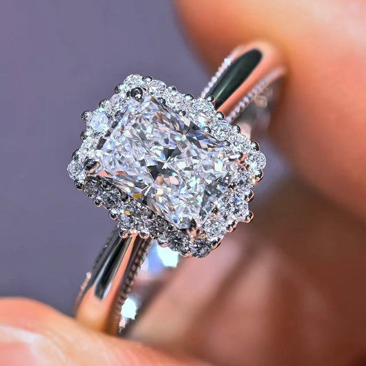 1.257ct Geometry Lab Diamond Ring|PT-950 Platinum Ring, Custom Accept