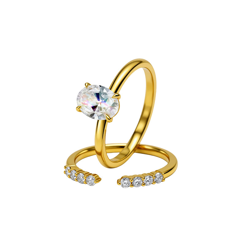 1.033 Ct Lab Diamond Ring| AU750 18K Gold Ring, Custom Accept
