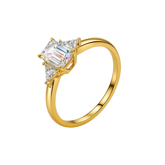 1.055 Ct  Lab Diamond Ring| AU750 18K Gold Ring, Custom Accept