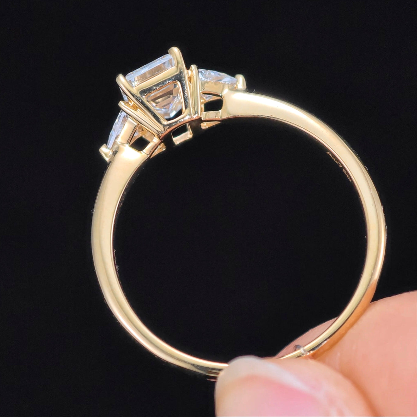 1.055 Ct  Lab Diamond Ring| AU750 18K Gold Ring, Custom Accept