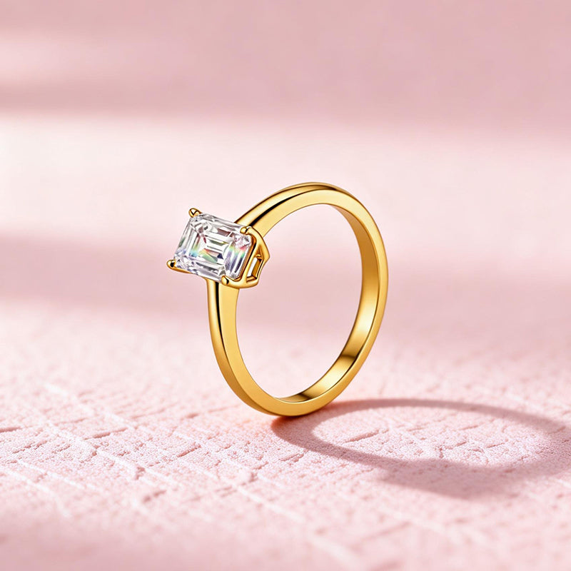 1.002 Ct Lab Diamond Ring| AU750 18K Gold Ring, Custom Accept