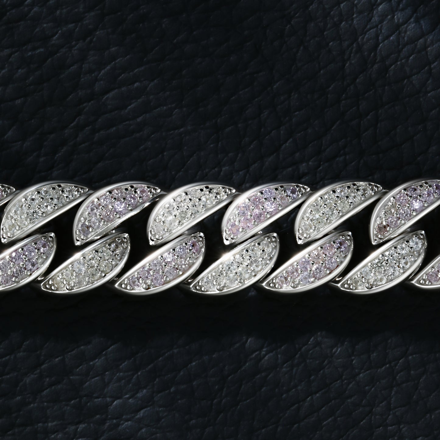 Lab Sapphire Cuban Link Bracelet  | 18K Gold-Plated S925 Silver, Custom Available