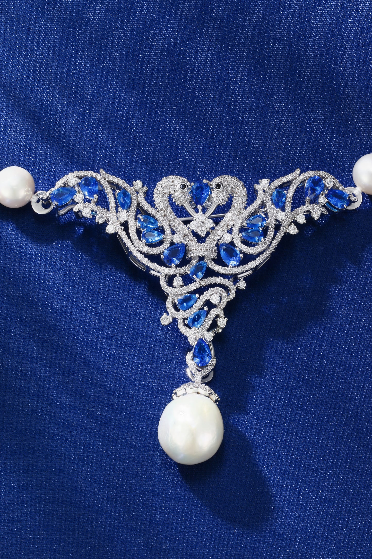 15mm Baroque Sea Pearl+Freshwater Pearl Necklace| Pearl S925 Necklace, Custom Available