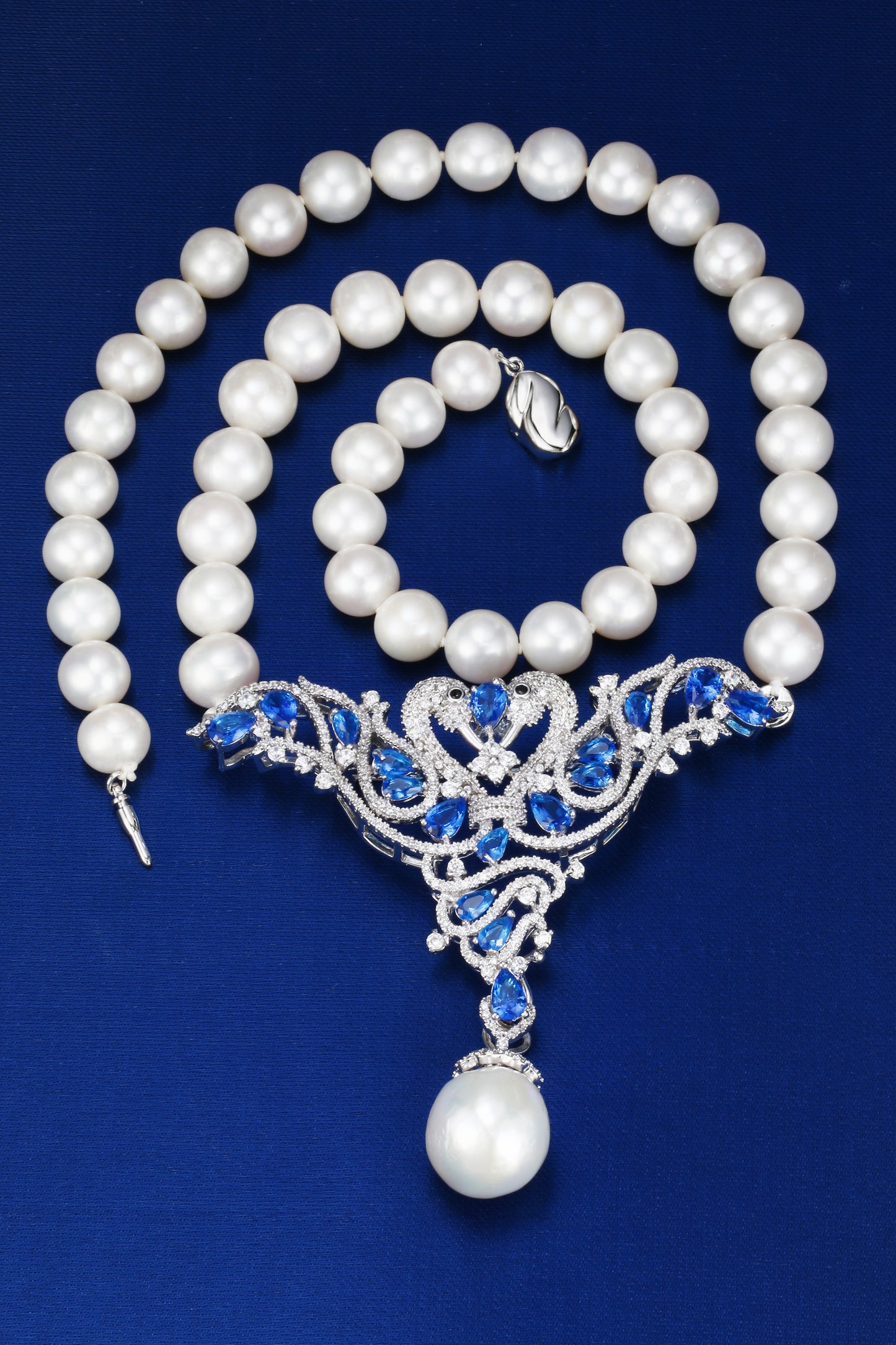 15mm Baroque Sea Pearl+Freshwater Pearl Necklace| Pearl S925 Necklace, Custom Available