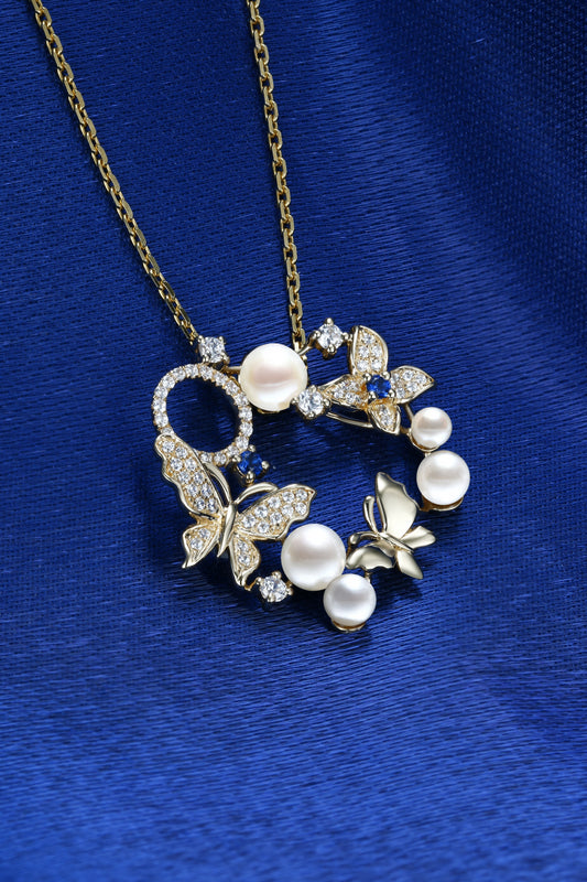 3/4/5mm AKOYA Pearl Pendent| Pearl 18K Pendent, Custom Available