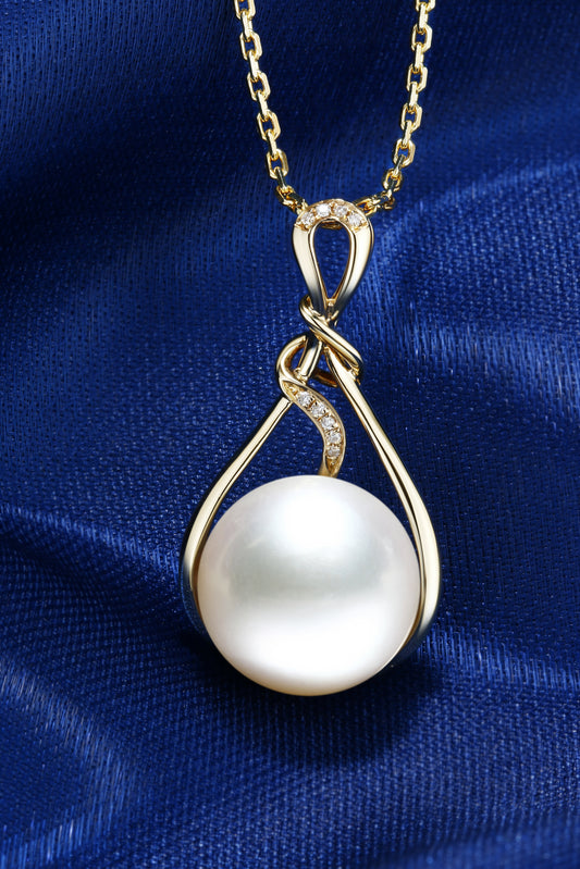 12mm South Sea Pearl Pendent| Pearl 18K Pendent, Custom Available