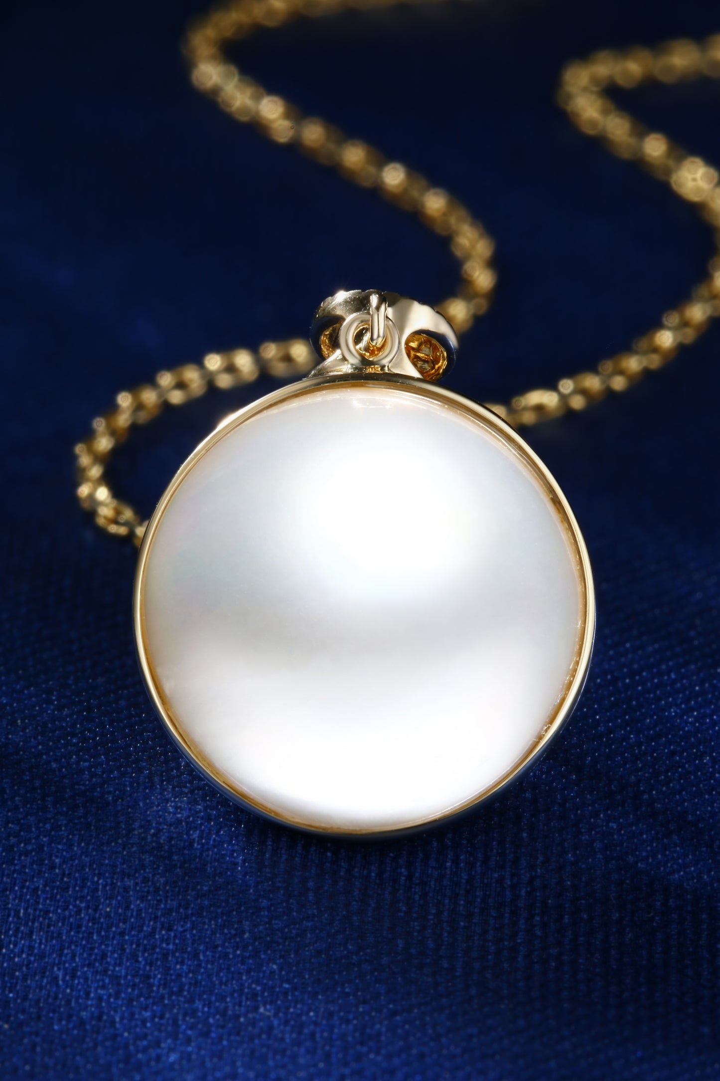 14mm Mabe Pearl Pendent| Pearl 18K Pendent, Custom Available