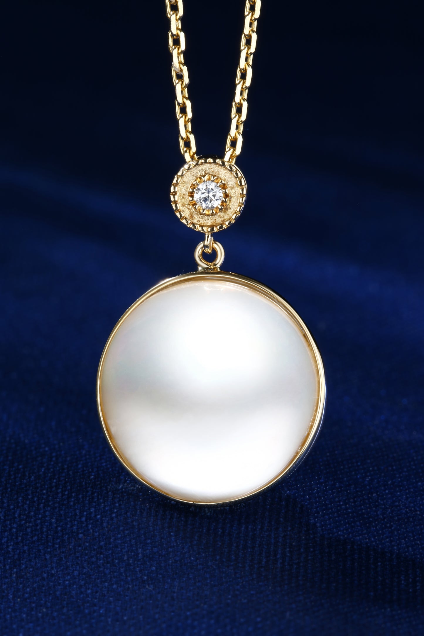14mm Mabe Pearl Pendent| Pearl 18K Pendent, Custom Available