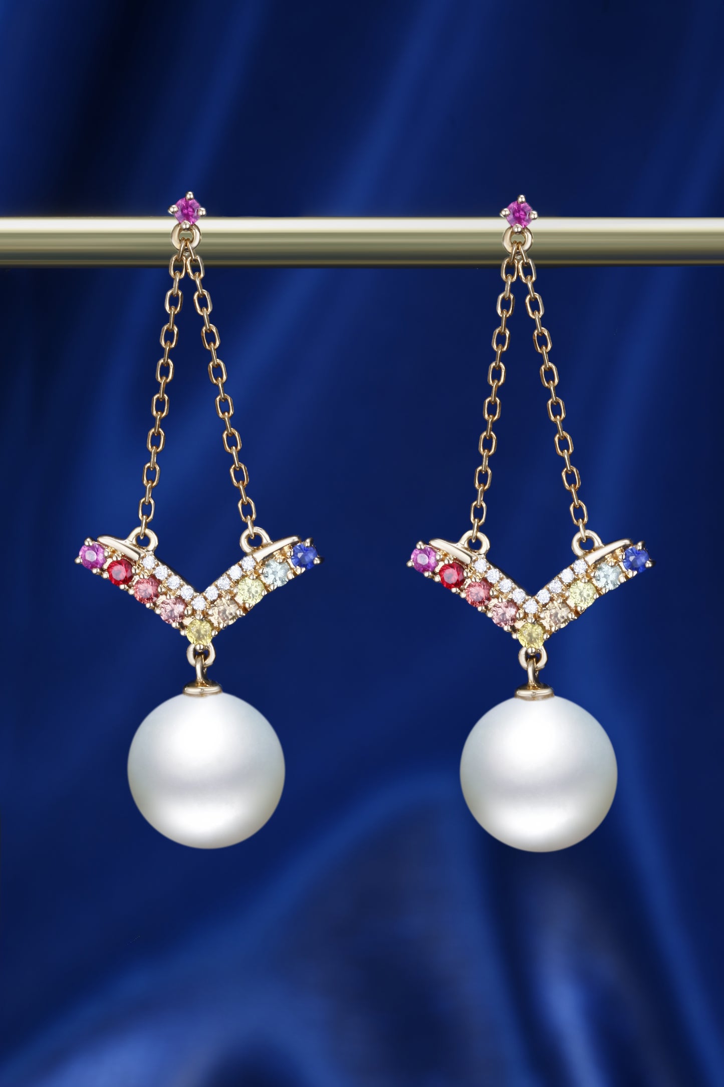 South Sea Pearl Earrings| Pearl 18K Earring, Custom Available