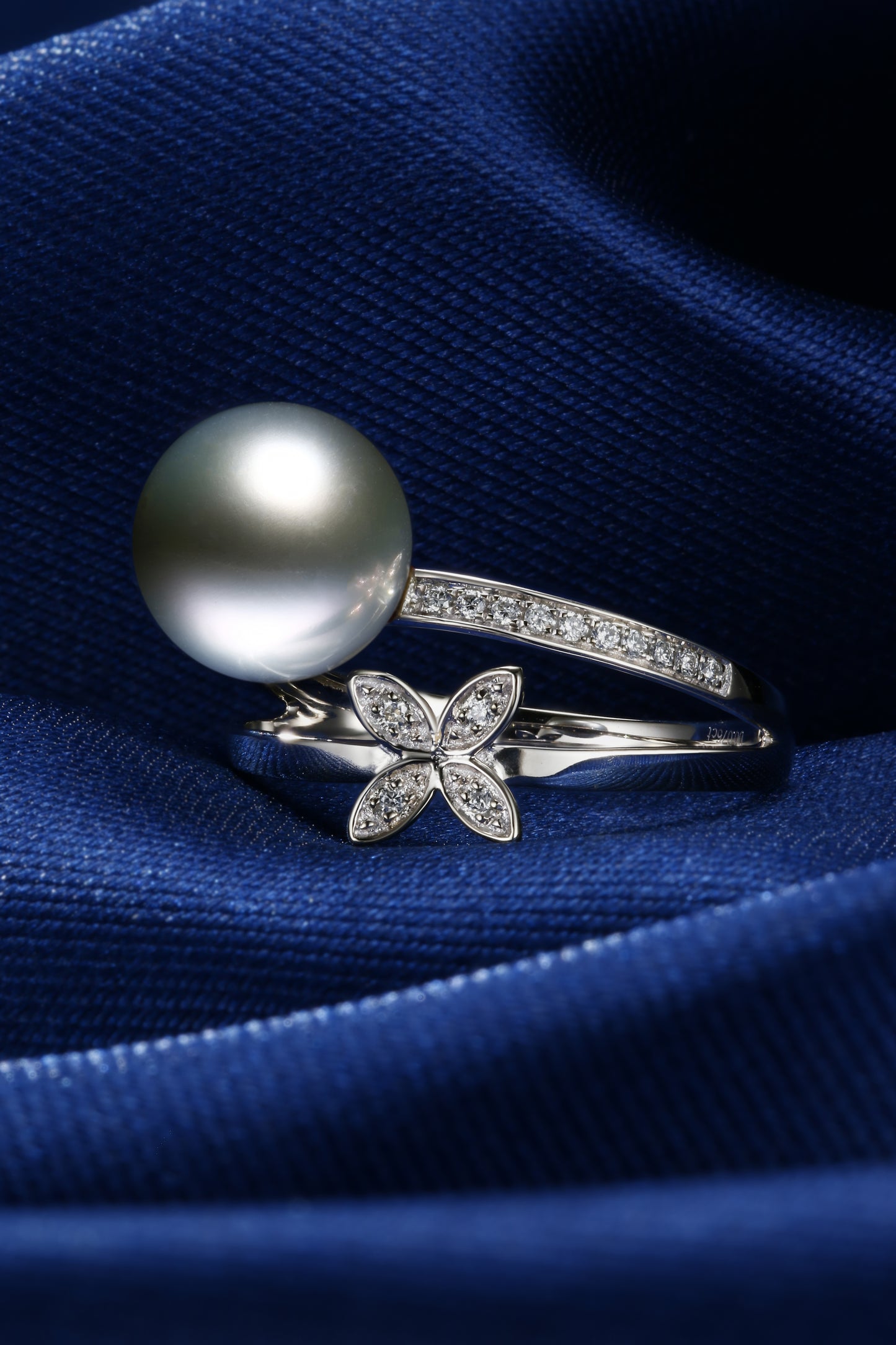 9.2mm Round Tahitian Pearl Ring | Pearl 18K Gold Ring, Custom Available