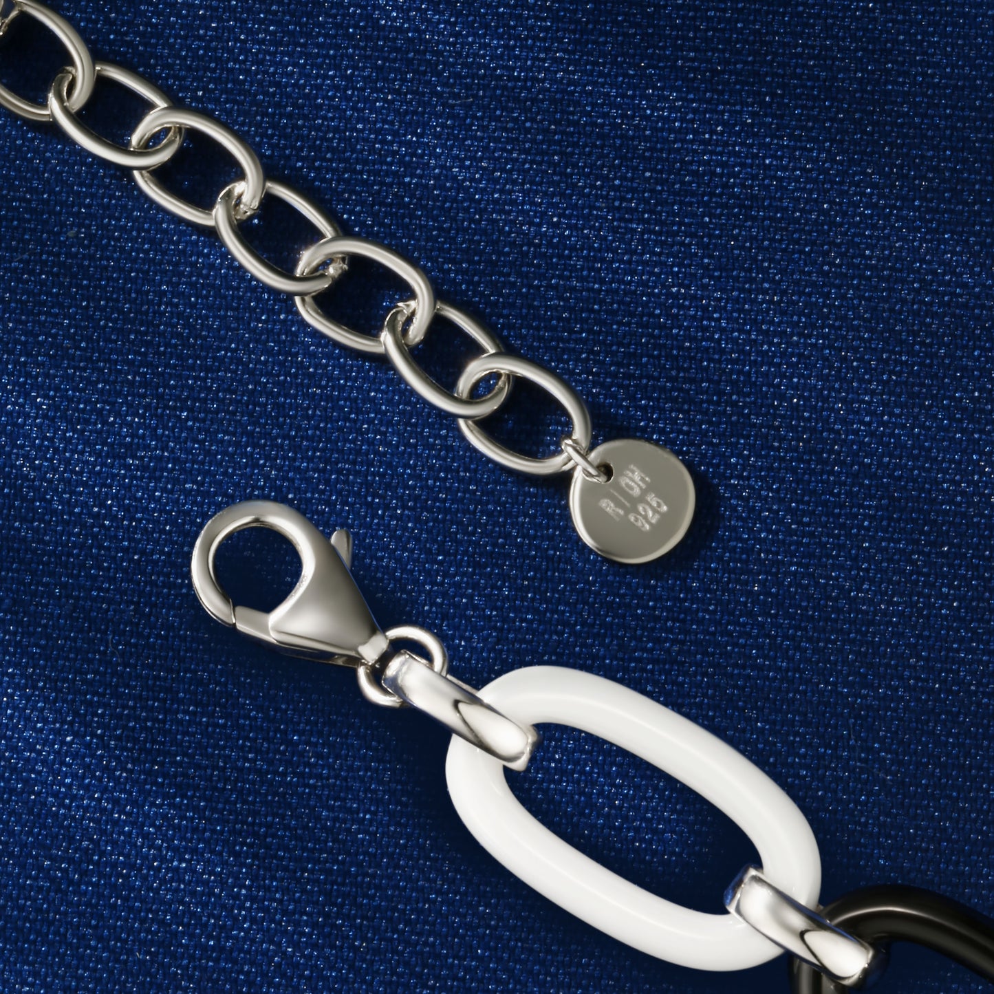 Ceramics Bracelet | Rhodium-Plated S925 Silver, Custom Available
