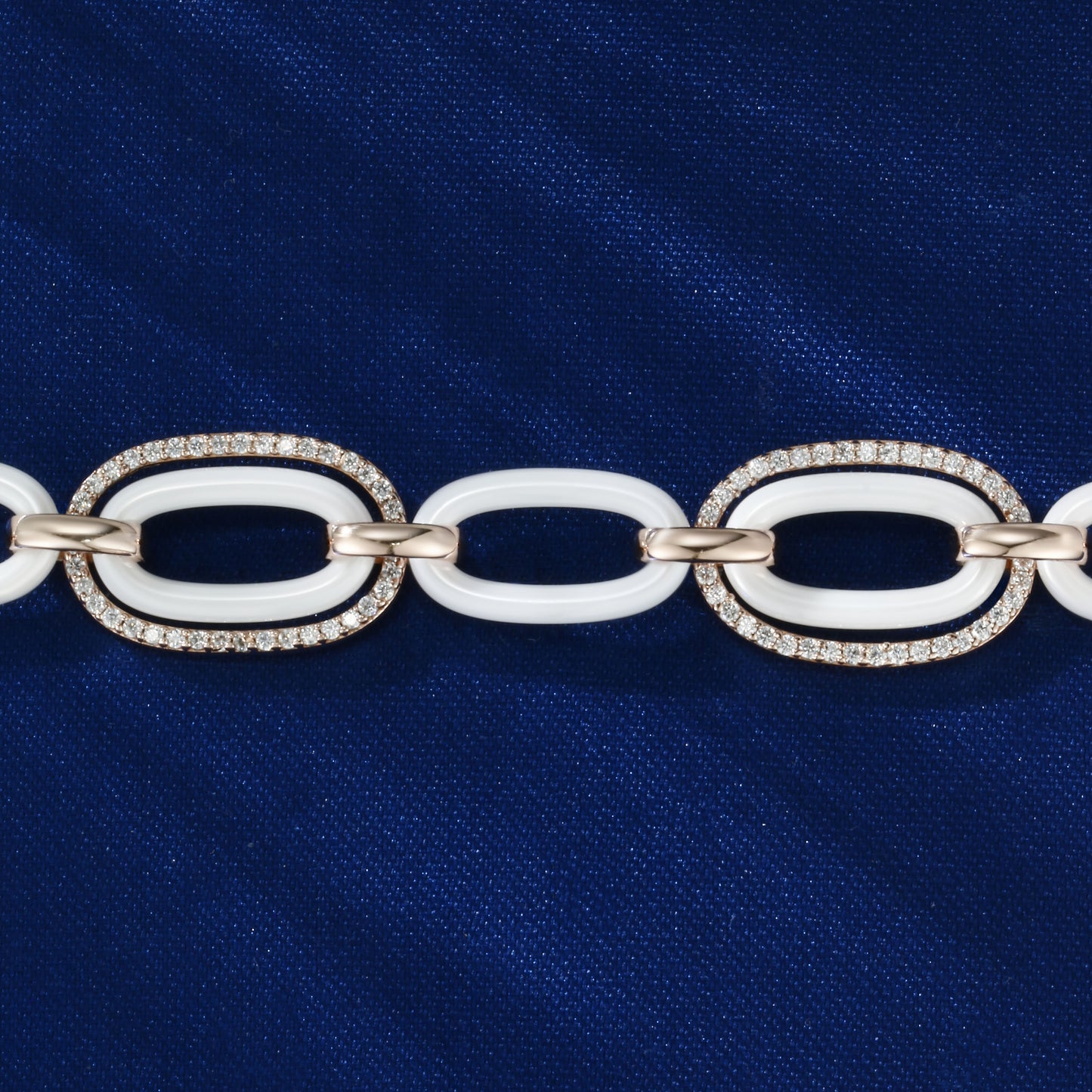Ceramics Bracelet | Silver plated with rose gold, Custom Available