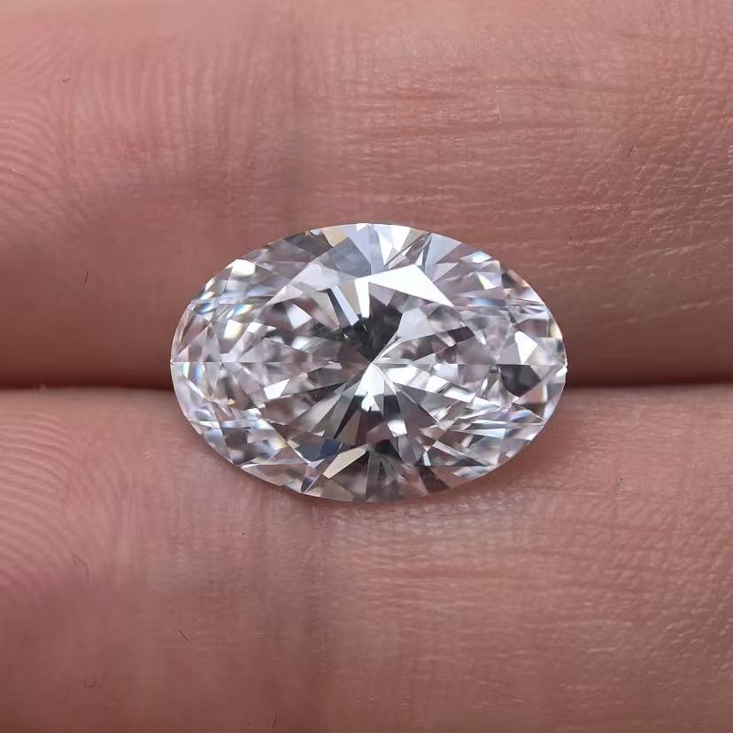 5.1ct Oval Briiliant Cut Lab Diamond | Diamond Loose Gemstone, Custom Accept