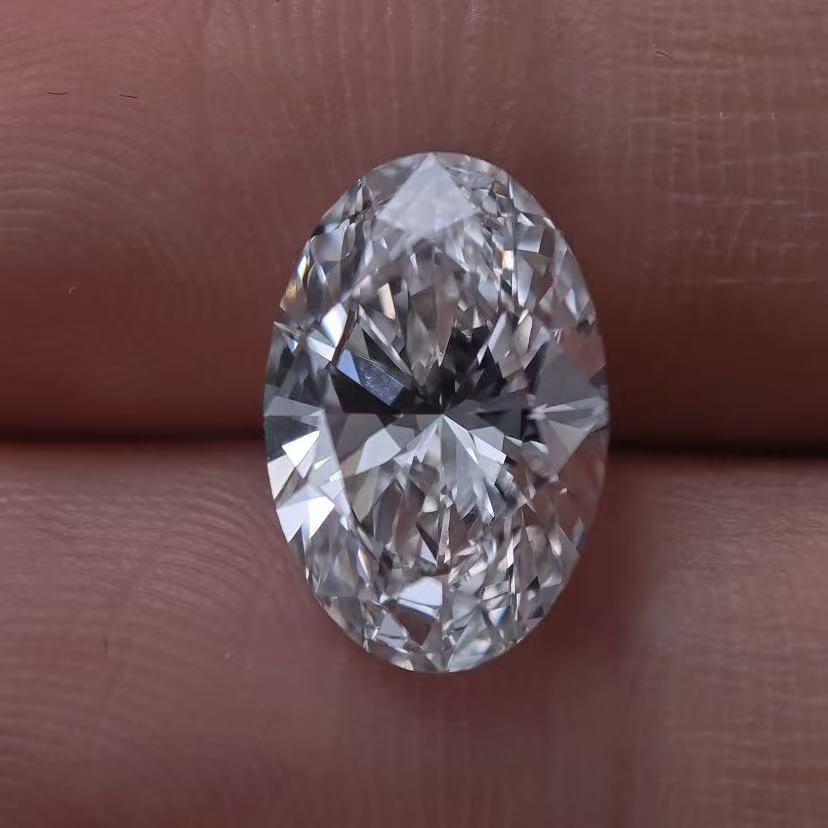 3.08ct Oval Briiliant Cut Lab Diamond | Diamond Loose Gemstone, Custom Accept