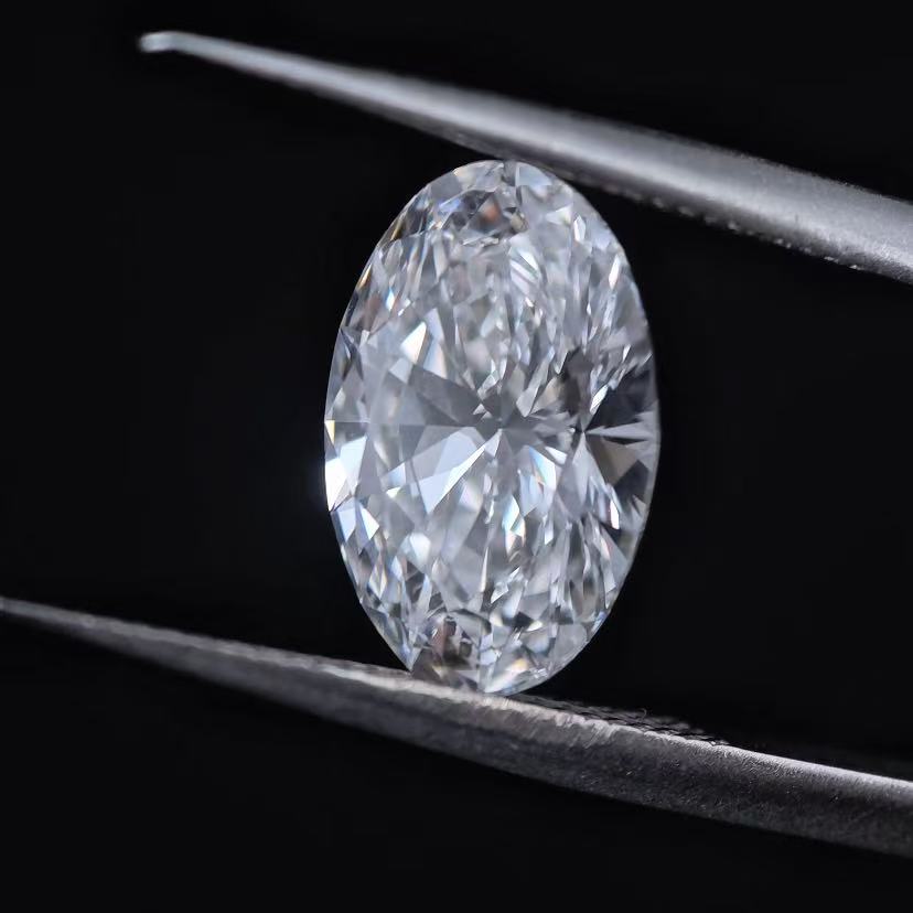 3.08ct Oval Briiliant Cut Lab Diamond | Diamond Loose Gemstone, Custom Accept