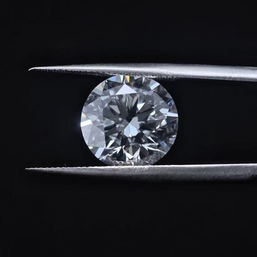 6.01ct Round Briiliant Cut Lab Diamond | Diamond Loose Gemstone, Custom Accept
