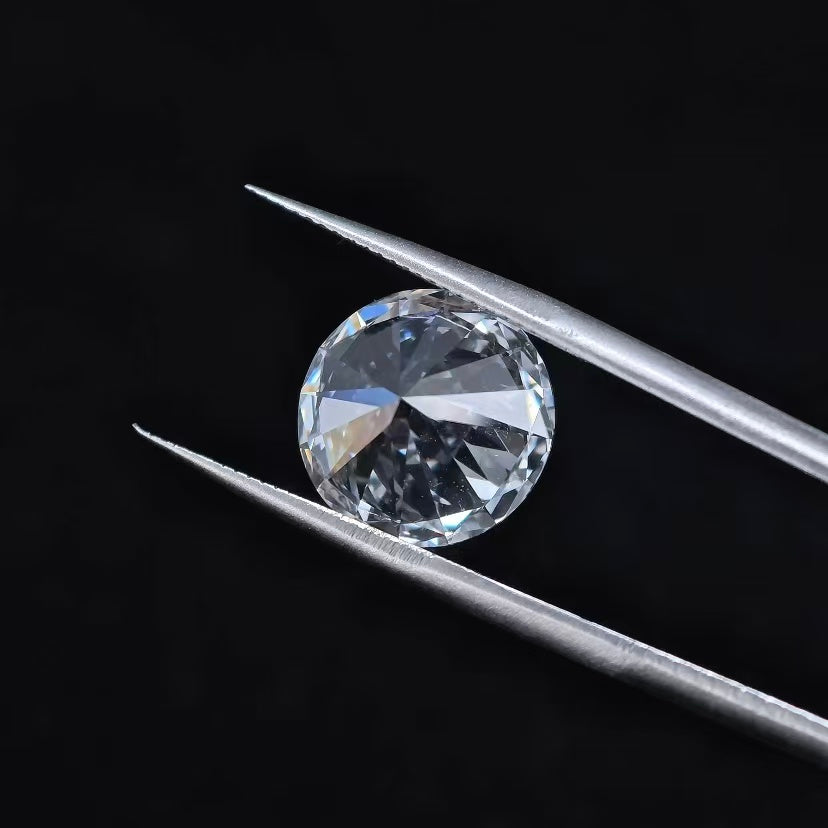 6.01ct Round Briiliant Cut Lab Diamond | Diamond Loose Gemstone, Custom Accept