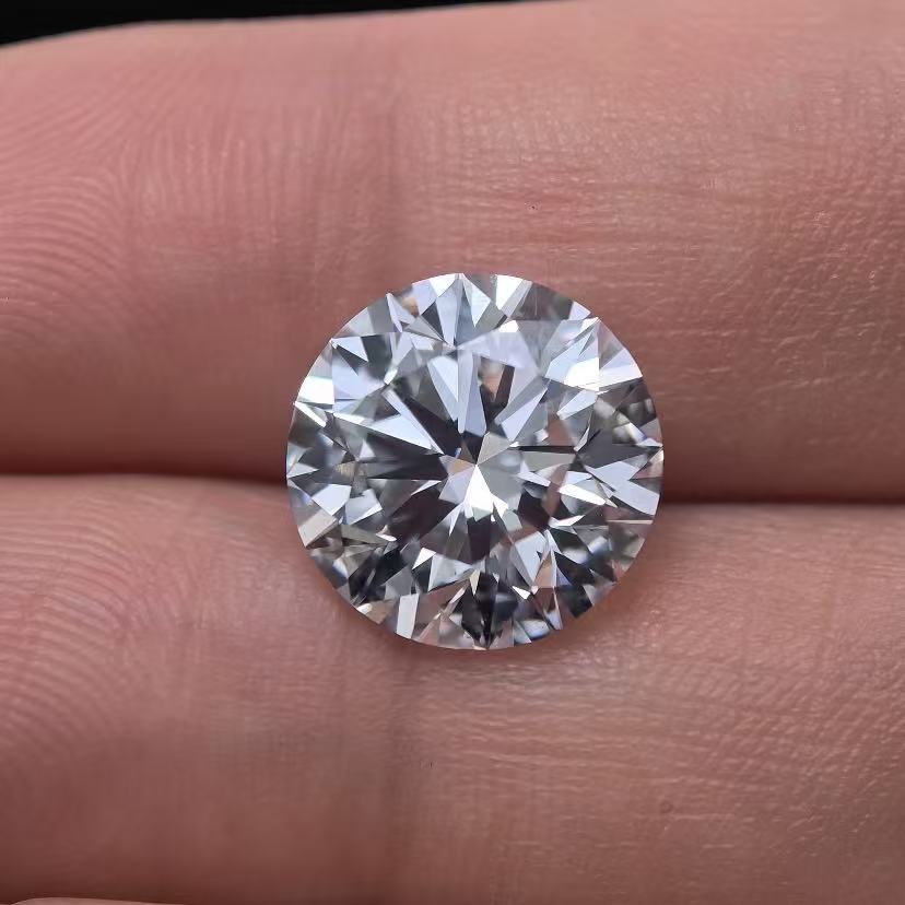 6.01ct Round Briiliant Cut Lab Diamond | Diamond Loose Gemstone, Custom Accept