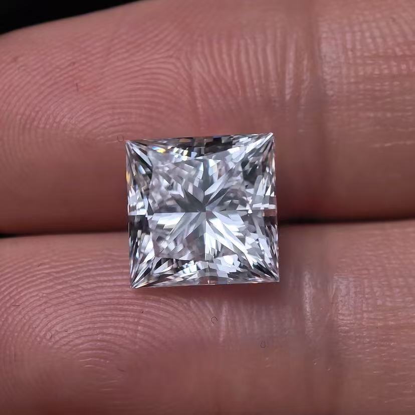 5.06ct SQ Princess Cut Lab Diamond | Diamond Loose Gemstone, Custom Accept