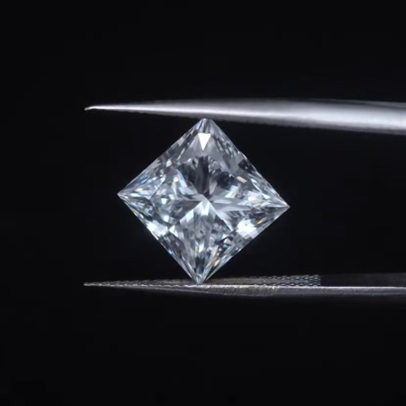 5.06ct SQ Princess Cut Lab Diamond | Diamond Loose Gemstone, Custom Accept