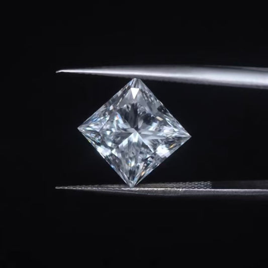 5.06ct SQ Princess Cut Lab Diamond | Diamond Loose Gemstone, Custom Accept
