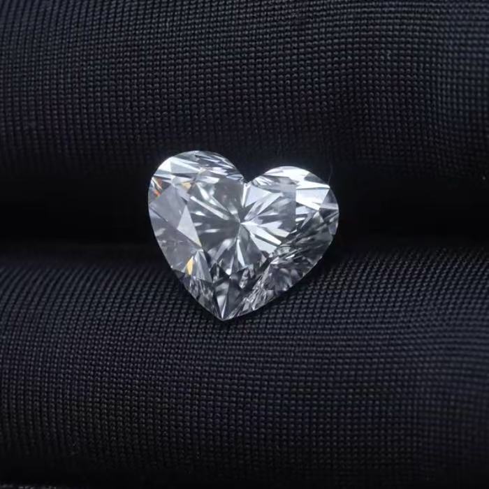 4.05ct Heart Briiliant Cut Lab Diamond | Diamond Loose Gemstone, Custom Accept
