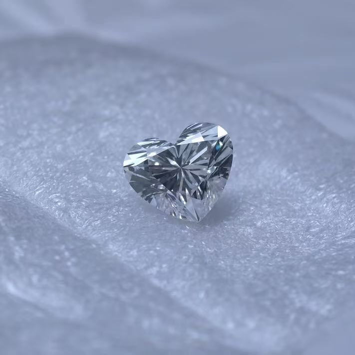4.05ct Heart Briiliant Cut Lab Diamond | Diamond Loose Gemstone, Custom Accept