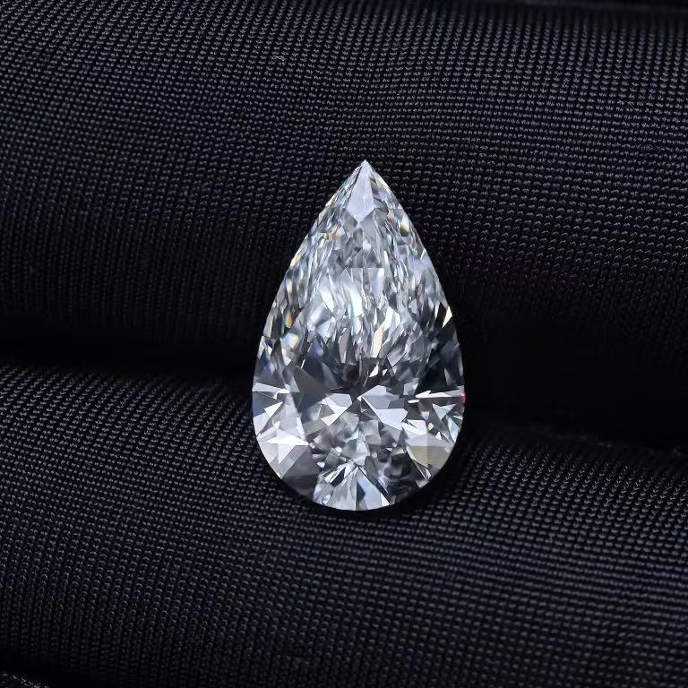 4.08ct Pear Briiliant Cut Lab Diamond | Diamond Loose Gemstone, Custom Accept