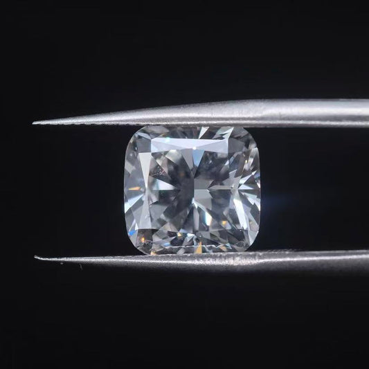 4.1ct square cushion modified brilliant Cut Lab Diamond | Diamond Loose Gemstone, Custom Accept