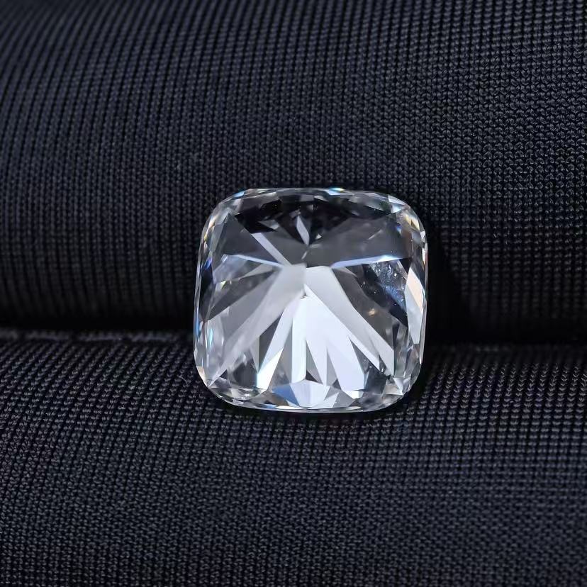 4.1ct square cushion modified brilliant Cut Lab Diamond | Diamond Loose Gemstone, Custom Accept