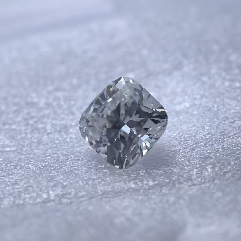 4.1ct square cushion modified brilliant Cut Lab Diamond | Diamond Loose Gemstone, Custom Accept
